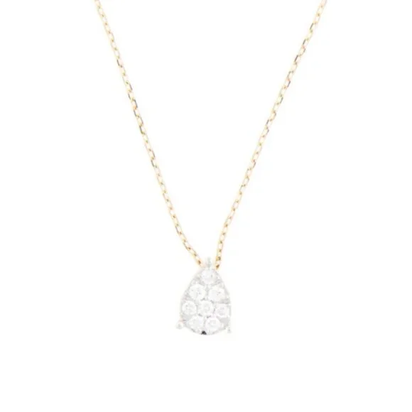 BONY LEVY 18K YELLOW GOLD 750 DIAMOND STACKABLE PENDANT NECKLACE FROM NORDSTROM - Picture 3 of 9